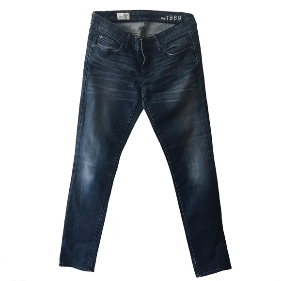 GAP 1969 WOMEN'S HIGH RISE SKINNY JEANS SIZE 26/2r - Picture 1 of 4